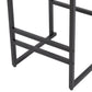 Kitchen Bar Stools with Footrest Set of 2 Paper Rope Weave Dining Chairs