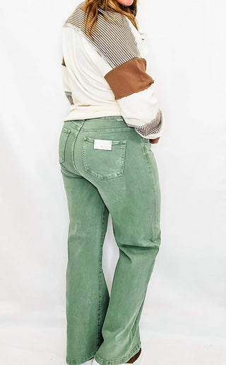 Risen - High Rise Wide Leg Jeans
