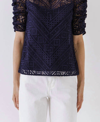 Endless Rose - Lillian Lace Embroidered Top