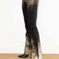 Vibrant M.I.U - Western Leopard Bootcut Jeans