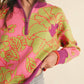 &Merci - Floral Knit Mock Neck Half Zip Pullover