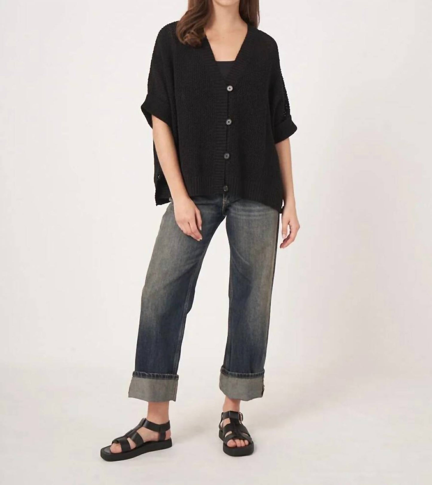 Repeat Cashmere - Oversized Crochet Cardigan