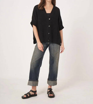 Repeat Cashmere - Oversized Crochet Cardigan