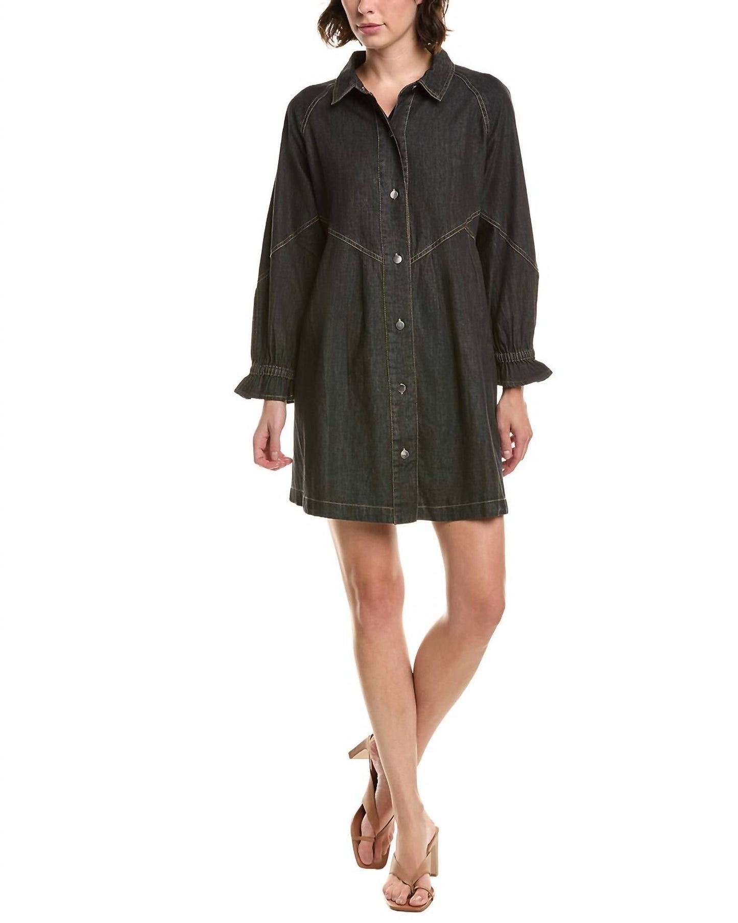 Elan - Denim Shirt Dress