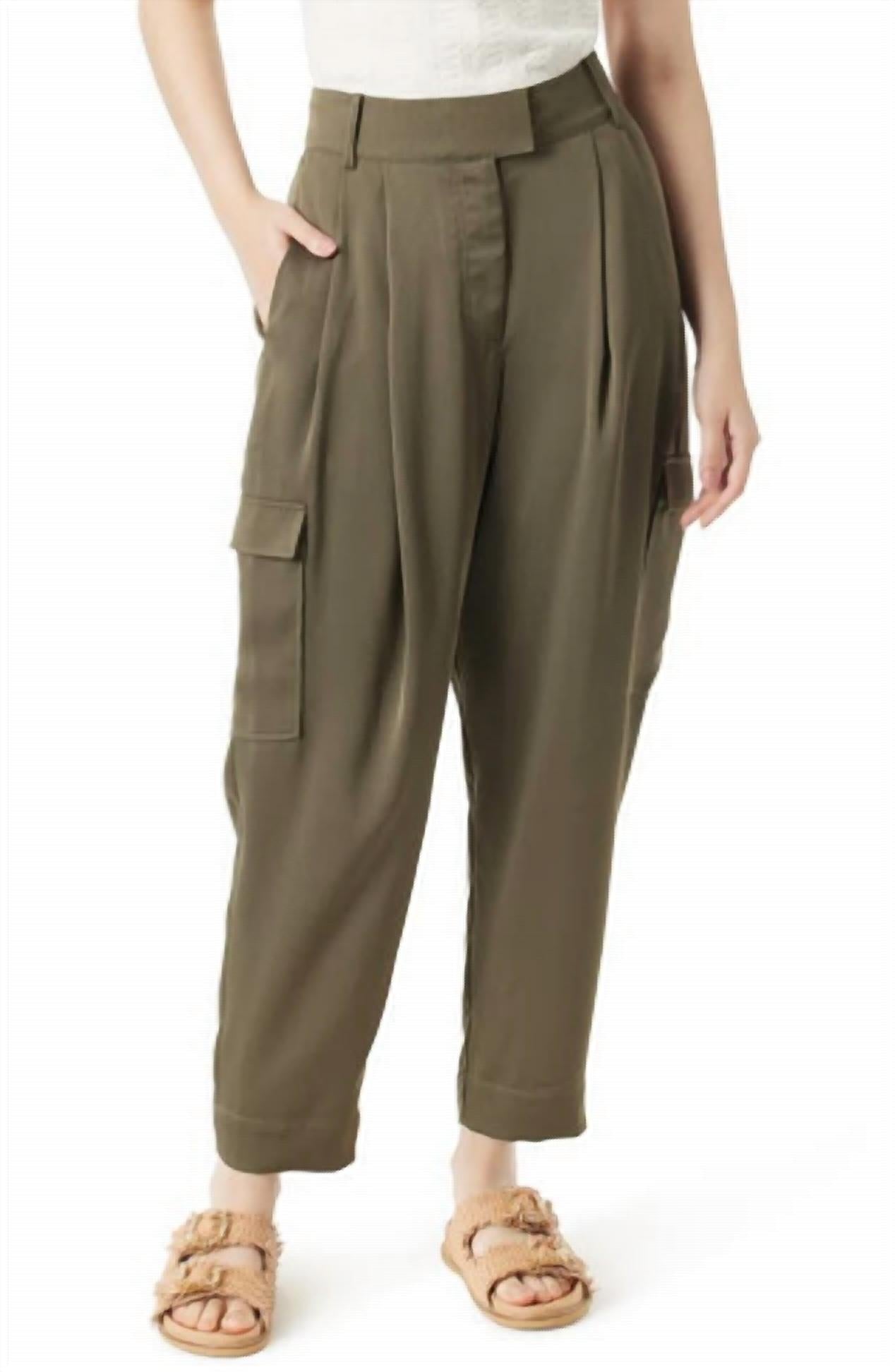 Sam Edelman - Laila Pleated Tapered Cargo Pants