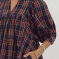 Entro - Plaid High Neck Dress
