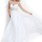 Rachel Allan - Beaded High Mesh Neck Chiffon Prom Gown