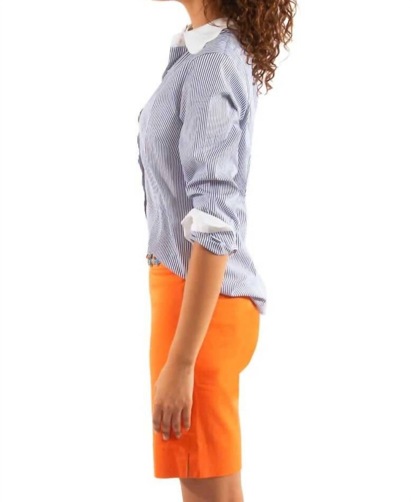 Gretchen Scott - Pique Pinstripe Top