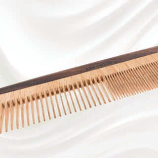 Koh-I-Noor Beauty Usa - Women's Legno Beech And Kotibe Wood Wide And Close Spread Tooth Comb