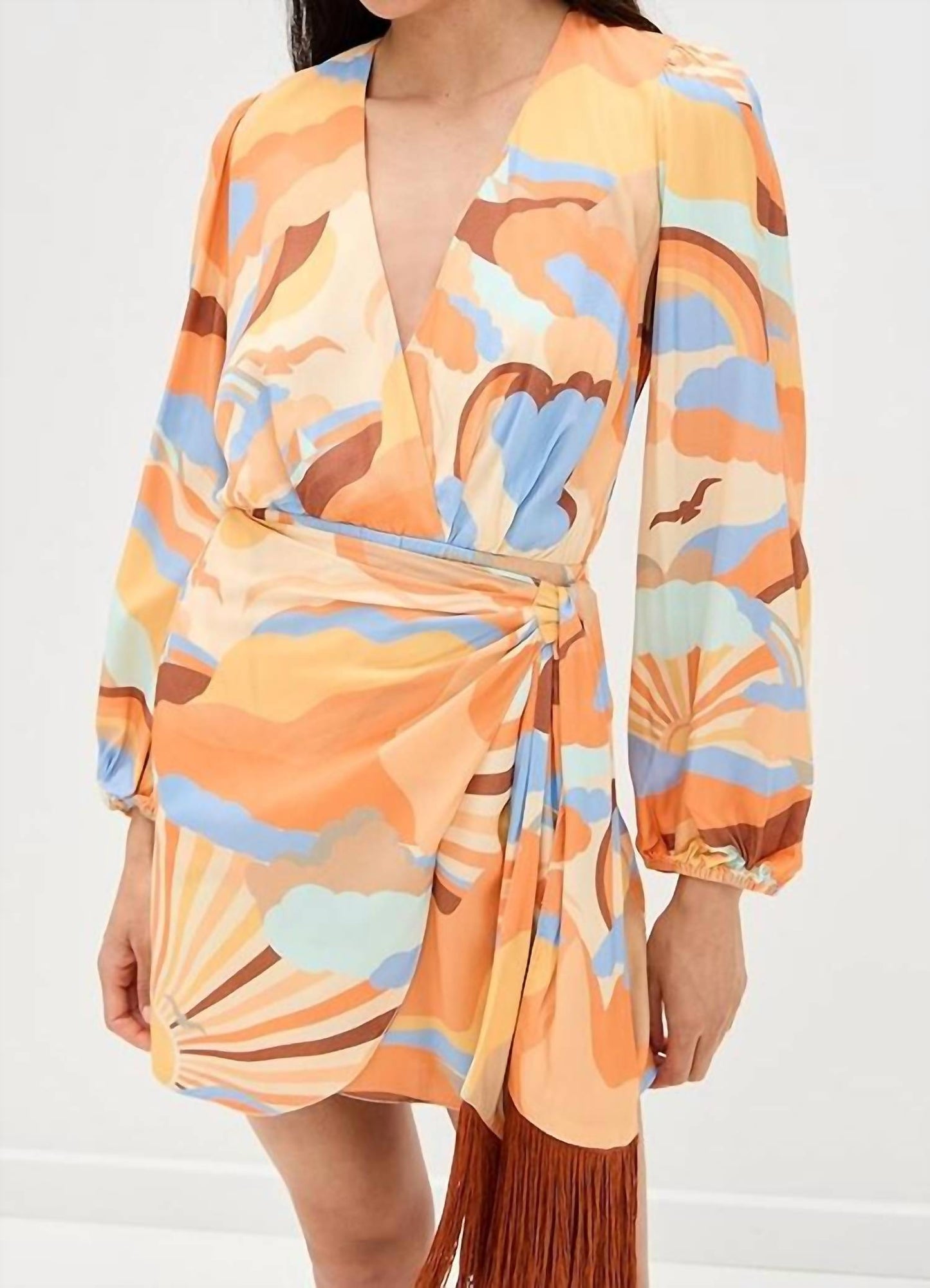 Dress To - Wrap Long Sleeve Mini Dress