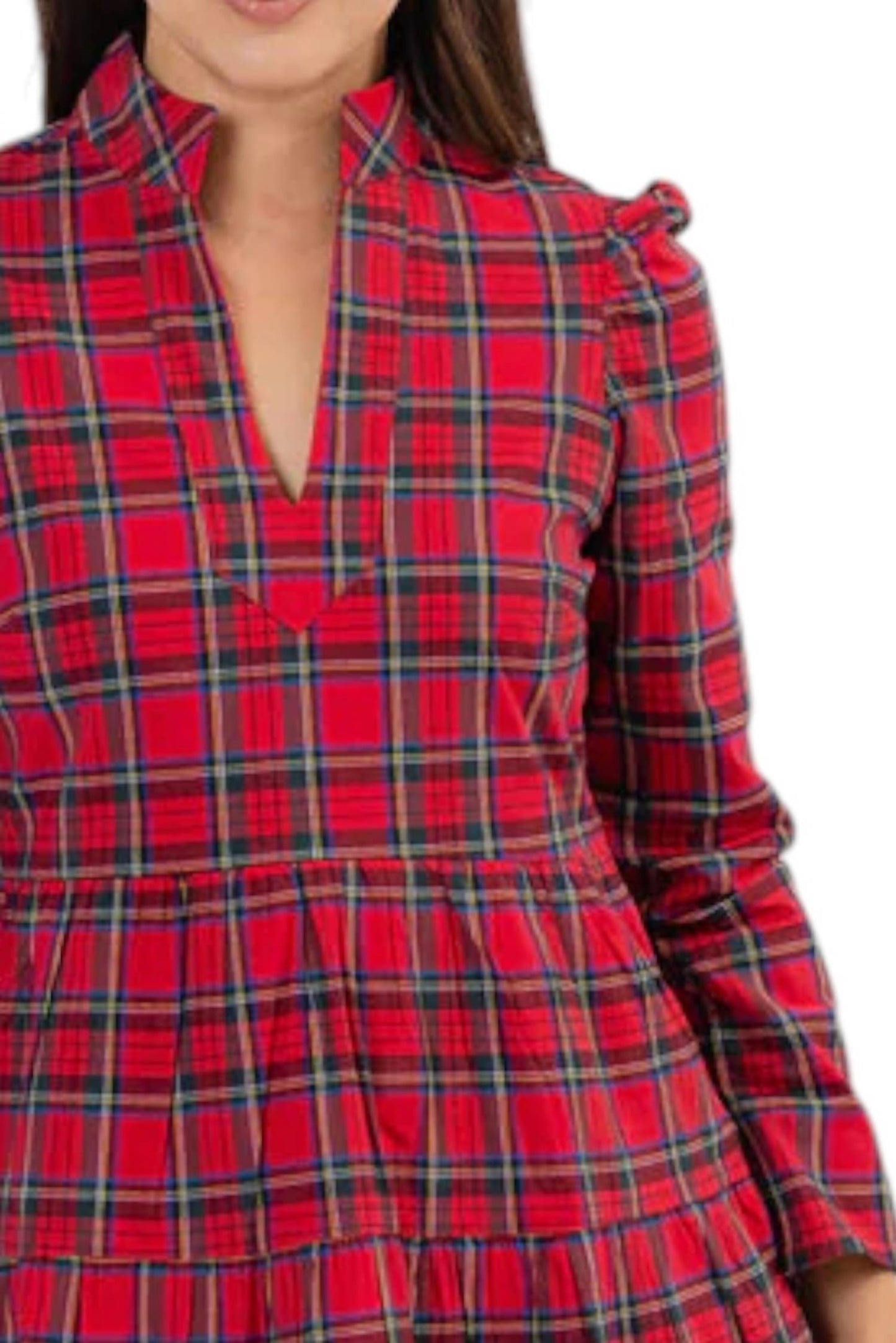 Sail To Sable - Yuletide Plaid Dress