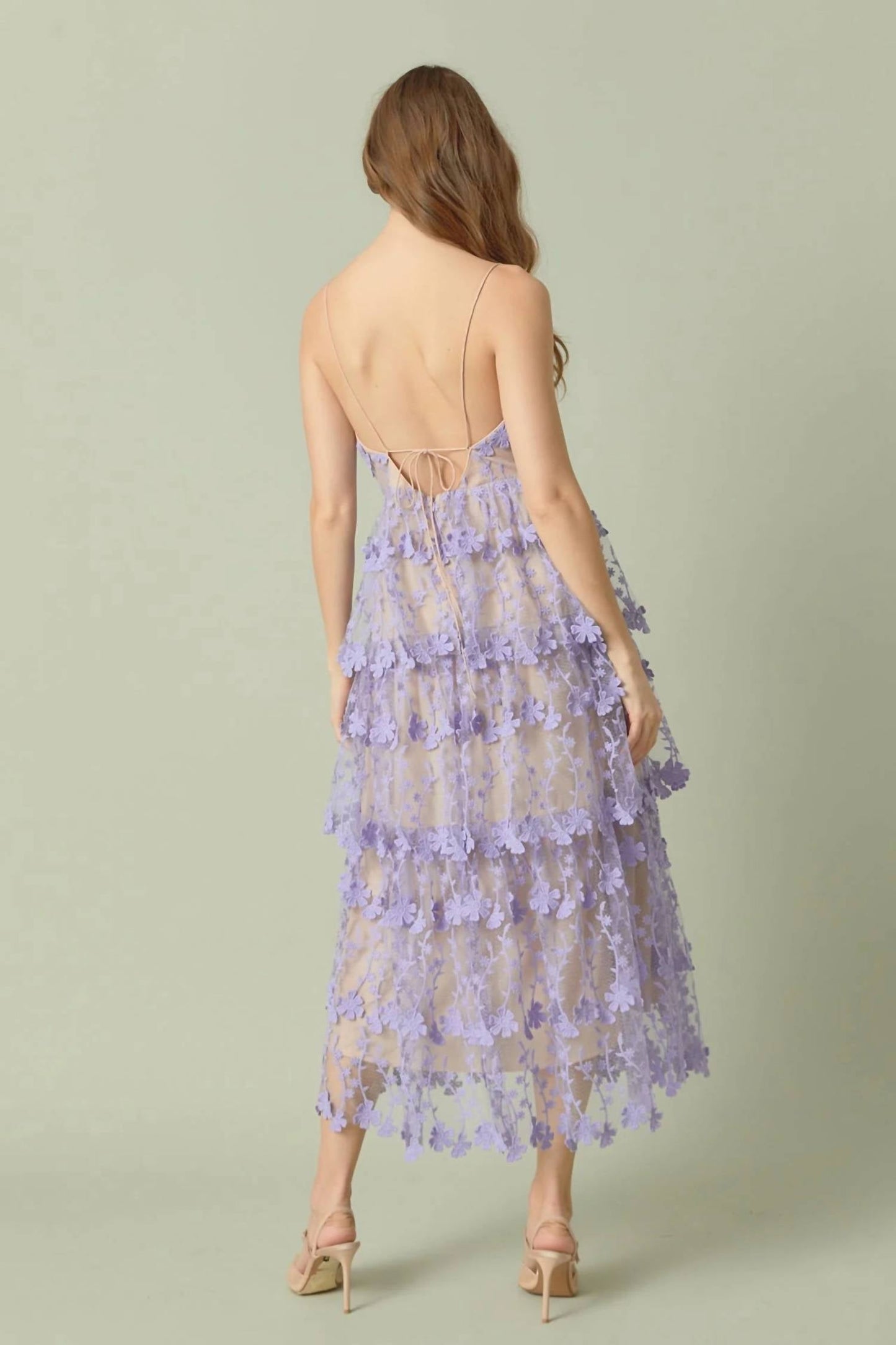 Endless Rose - Crochet Layered Midi Dress