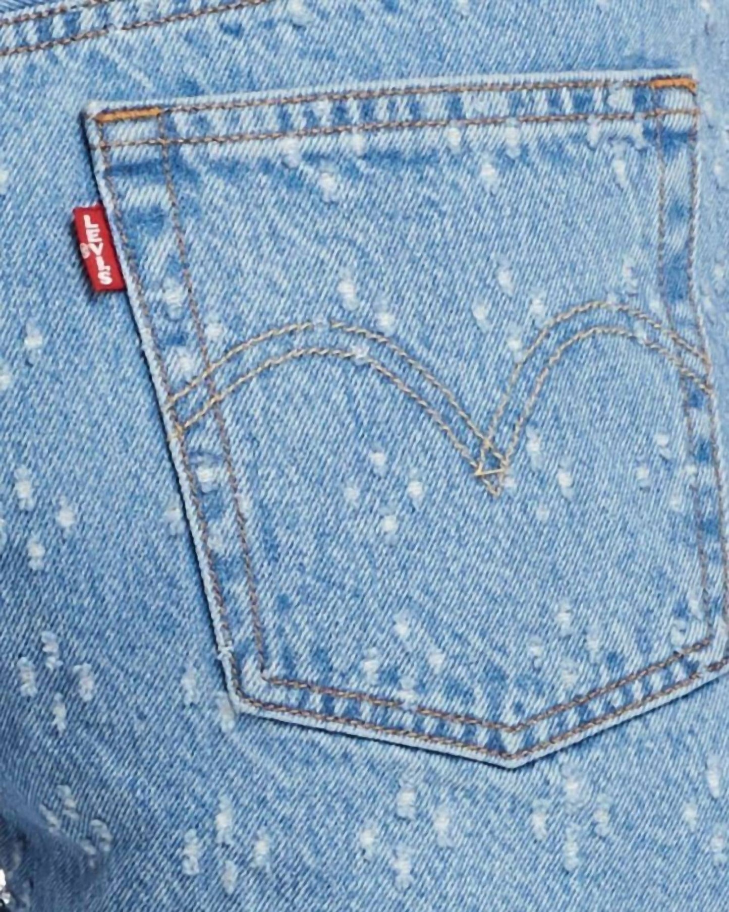 Levi'S - 501 High Rise Button Fly Fringe Dottie Jeans