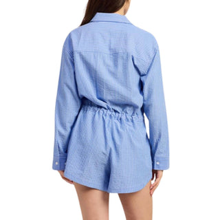 En Saison - Amelie Striped Button-up Playsuit