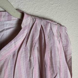 Colorblock - Women's Striped Sleeveless Button Front Blouse