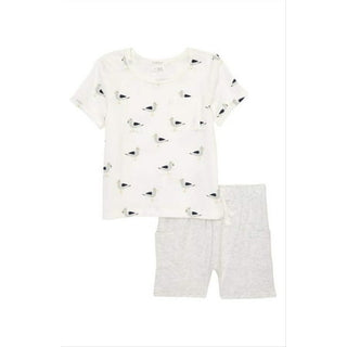 FIRSTS by Petit Lem Seagull Print Organic Cotton Baby Set - Size 9M