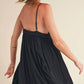Aemi + Co - Ruched Plunge Mini Cami Dress