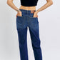 Judy Blue - Mid Rise Tummy Control Classic Straight Jeans