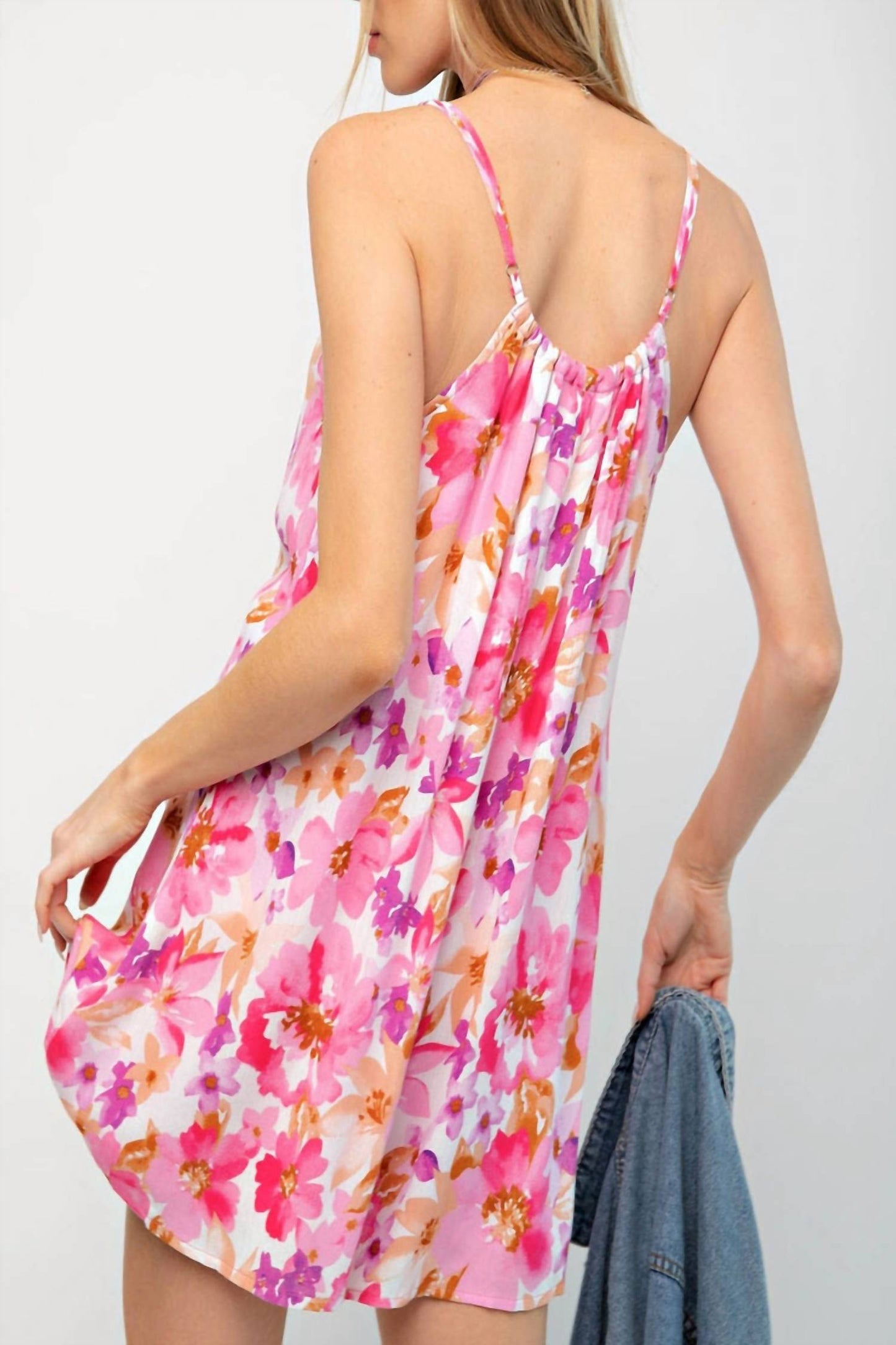 Kori - Crinkle Floral Print Romper