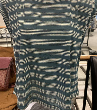 Democracy - Women's Cap Sleeve stripe top