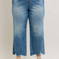 Judy Blue - High Rise Rigid Magic Destroy Hem Crop Wide Leg- Plus