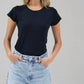Lna - Fitted Rib Crewneck Tee