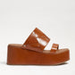 Sam Edelman - Women's Sasha Slip On Open Toe Strappy Wedge Heel Sandals