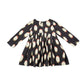 Omamimini - Girls' Drop Waist Long Sleeve Terry Dress