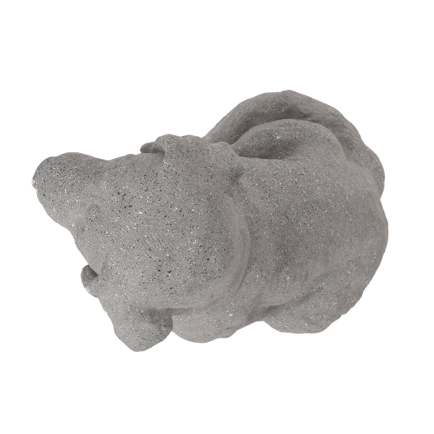 MGO Dog Statue, Outdoor Stone Gray, No Assembly Required