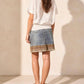 Tribal - Popover Button Front Blouse