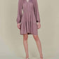 Grade & Gather - Longsleeve Satin Mini