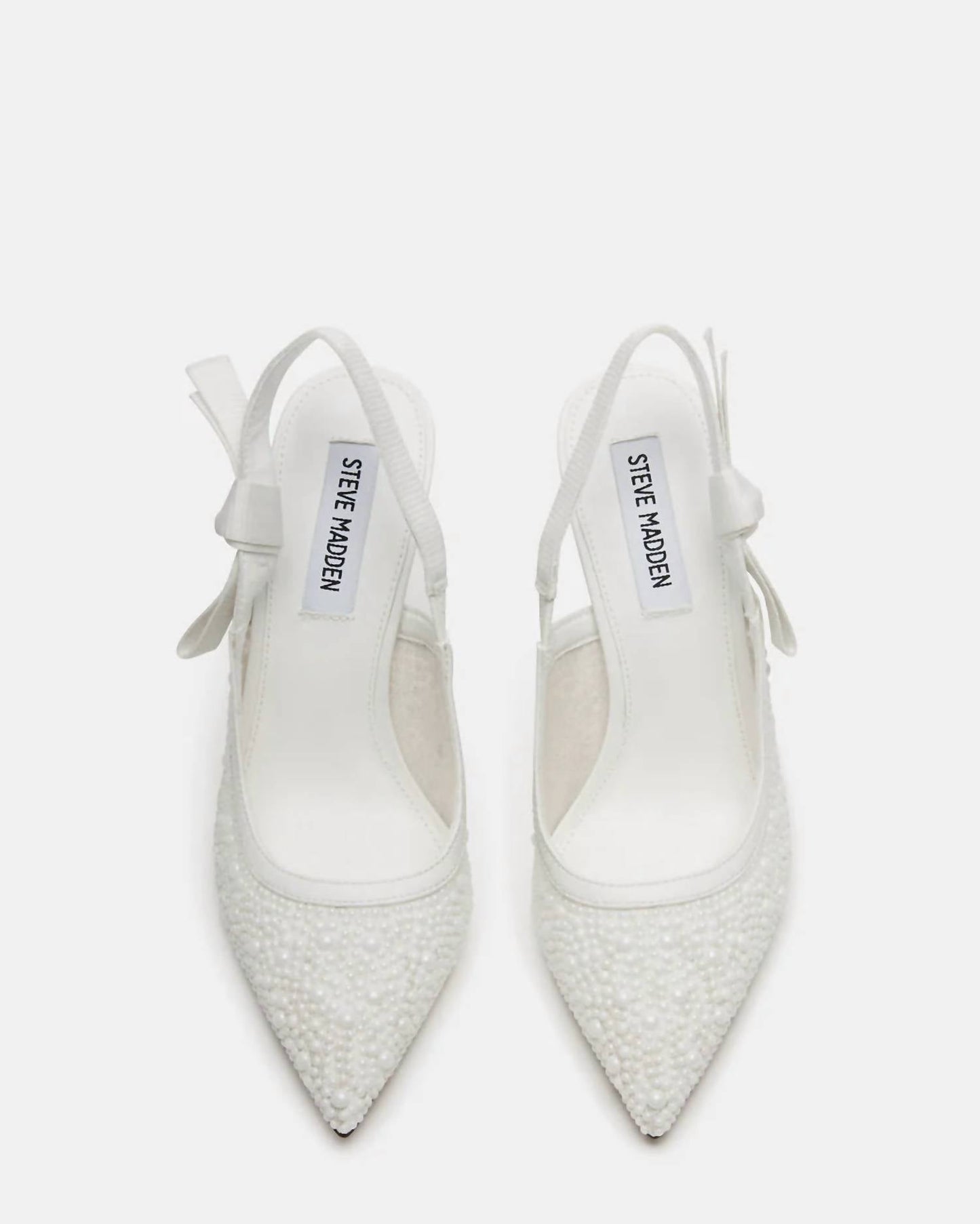 Steve Madden - Women's Mesh With Pearl Pointed-toe Slingback Pump High Heels