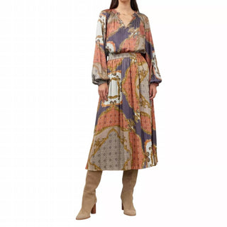 Current Air - Clara Subtle Pleated Midi Skirt