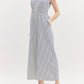 Entro - Striped Romper with Zipper