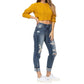Judy Blue - Mid Rise Distressed Jeans