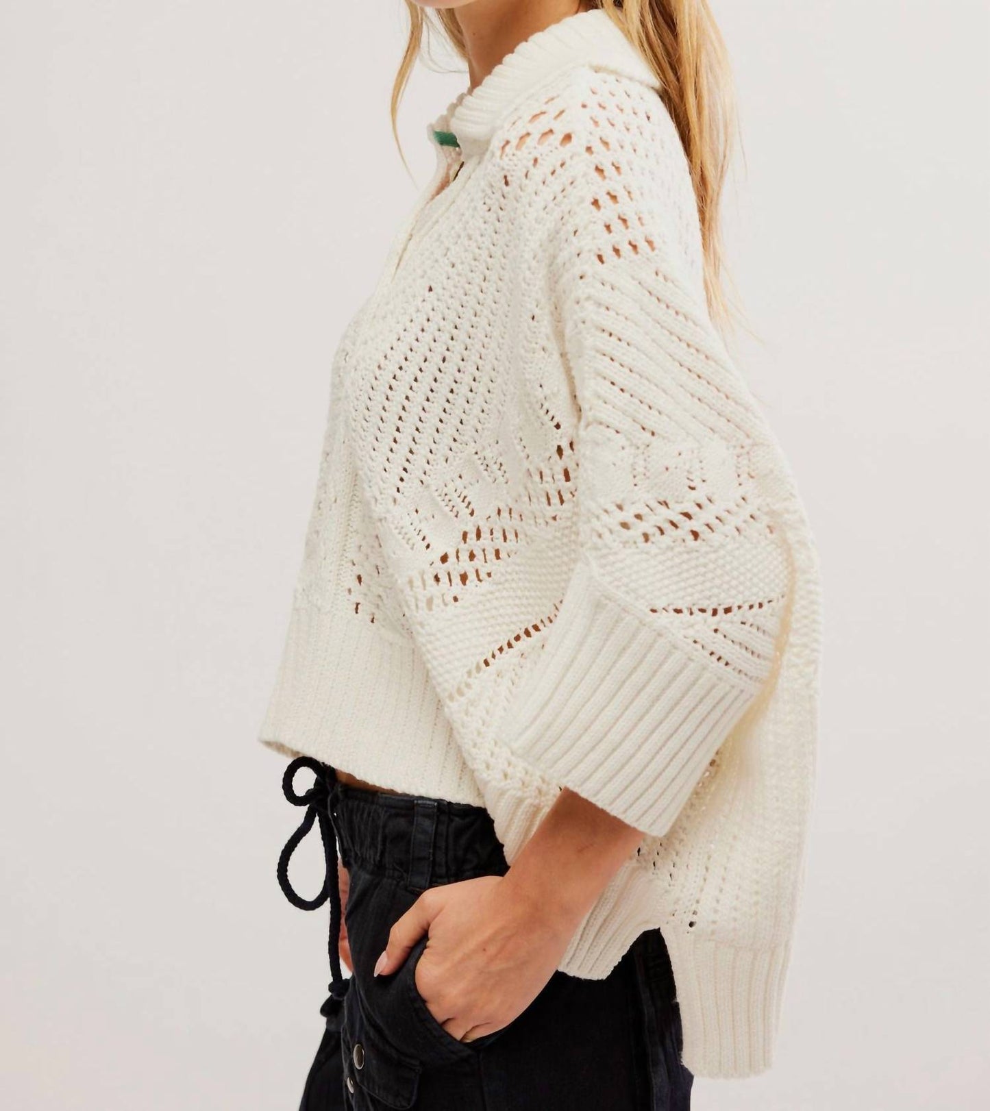 Free People - To The Point Polo Sweater