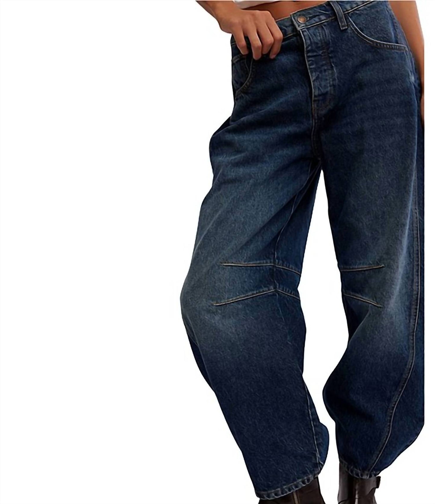 Free People - Good Luck Mid Rise Barrel Jeans