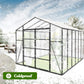 Gain Height Windproof Aluminum Greenhouse with Raised Base