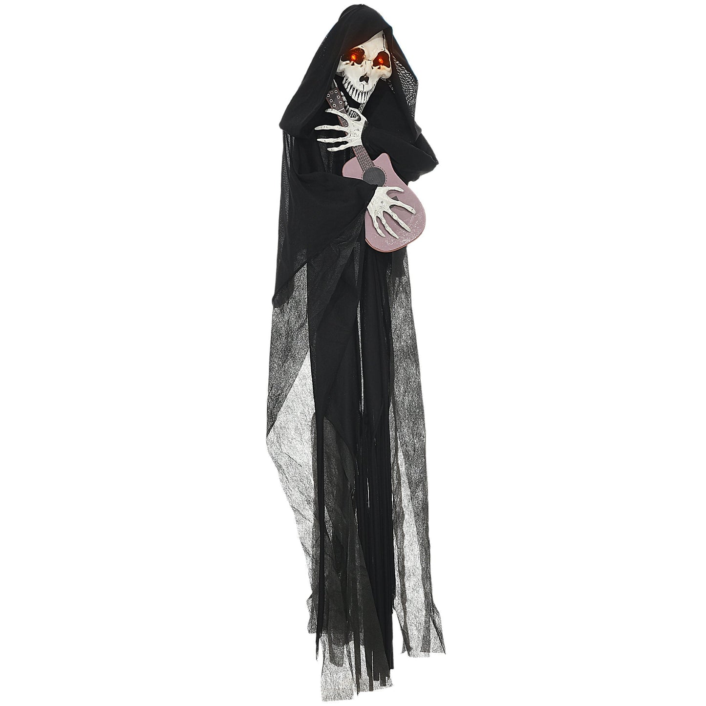 4.3' Animated Grim Reaper Guitarist with Motion and Sound Activation