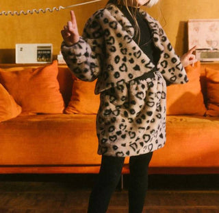 Deux Par Deux - Girl's Faux Fur Short Jacket