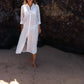 Sitano - Women's Positano Maxi Shirt Dress
