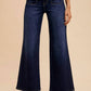 Anniewear - Stretch Front Two Pocket High Rise Flare Jeans