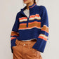 Free People - Striped Greta Half Zip Combo