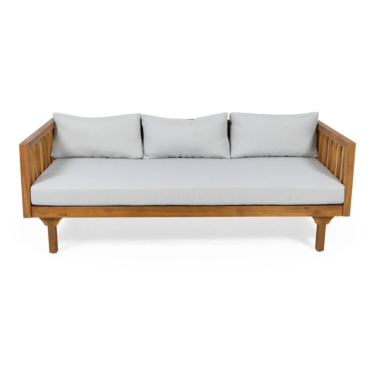 Claremont 3 Seater Daybed Teak Acacia Wood Water Resistant Cushions