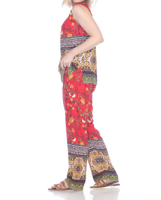 Paparazzi - Rayon Border Print Scoop Neck Tank