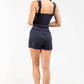 Juicy Couture - Women's Micro Terry Regal Blue Smocked Romper
