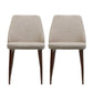 Modern Dining Chair With Iron Legs And Wood Finish