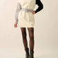 Promesa - Colorblock Knit Belted Mini Sweater Dress
