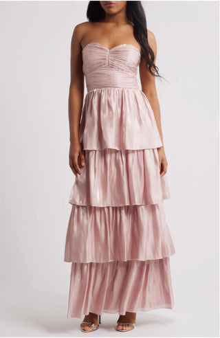 Lulus - Bella Tiered Maxi Dress