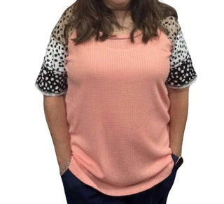 Bibi - Printed Short Sleeve Tee Top